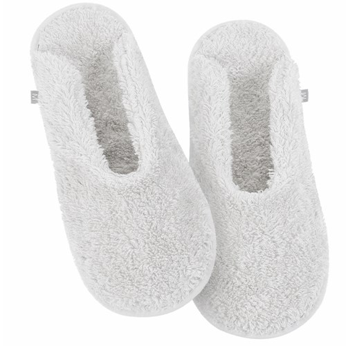 ABYSS & HABIDECOR Super Pile Slippers, Size S, White