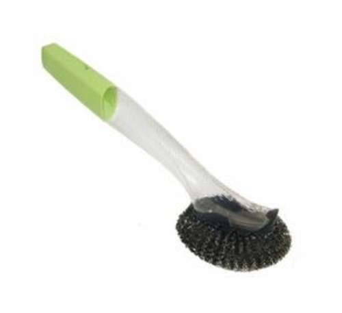 DISHMATIC Steel Scouringpad with Plastic Handle compleet